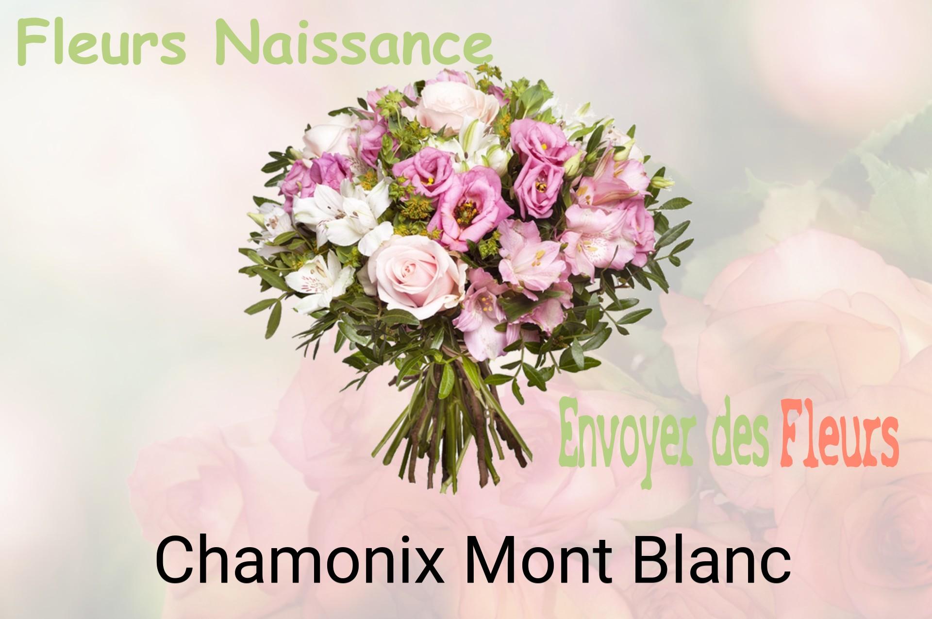 Bouquet de fleurs de naissance livré à Chamonix-Mont-Blanc