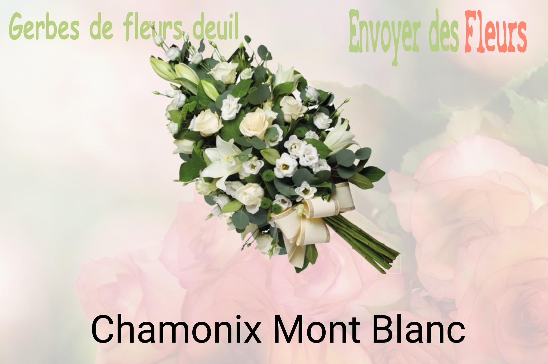 Gerbe de fleurs de deuil livrée à Chamonix-Mont-Blanc